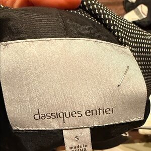 Classiques Entier women’s in Black and White Jacket. Vintage Y2K